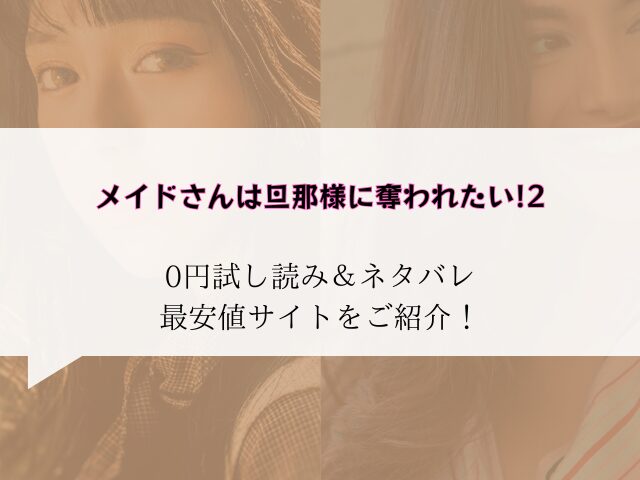 メイドさんは旦那様に奪われたい!2